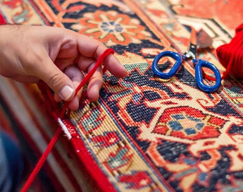 خدمات تخصصی و حرفه ای رفوی فرش در قالیشویی ولنجک 